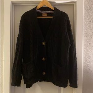 POL Black 3 Button Cardigan size Medium